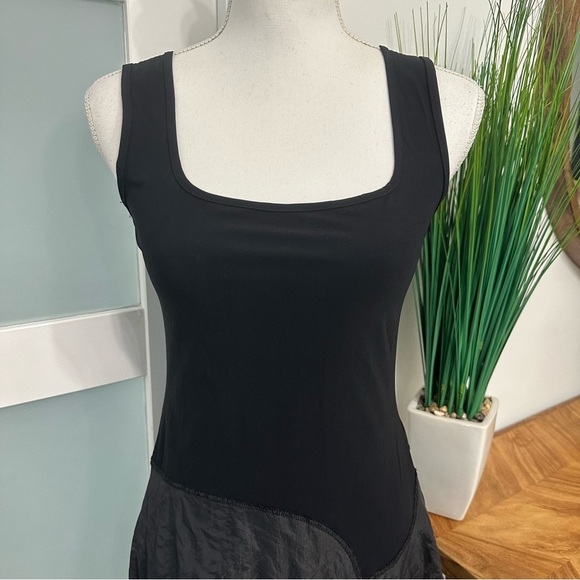 iNDiES Sleeveless Mixed Media Midi Dress SZ 2 EU Black Whimsigoth Holiday EUC - Picture 3 of 10